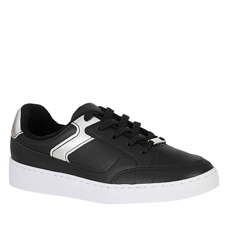 FRATTINI BELA - Tenis de Mujer marca FRATTINI BELA en Color NEGRO PLATA  / TENIS 1214-