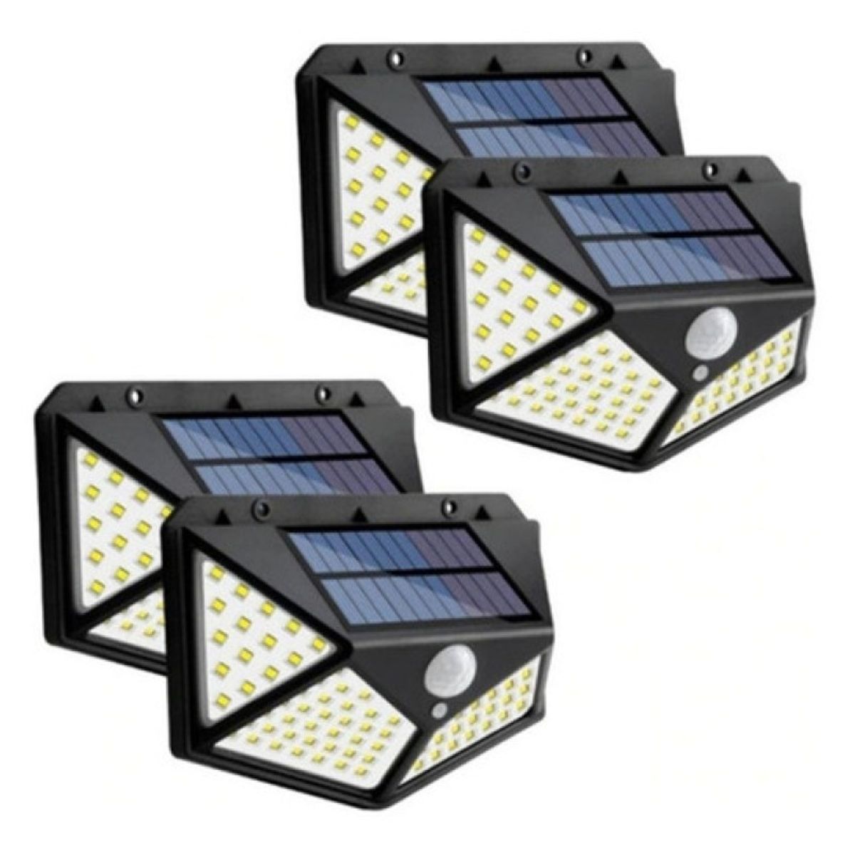 SKY - Lampara De Panel Solar Para Exteriores De 100 Led Sensor X2