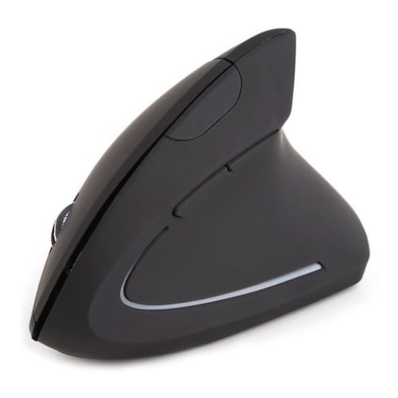 SEISA - Mouse Inalámbrico Usb Ergonómico Vertical Túnel Carpiano Negro