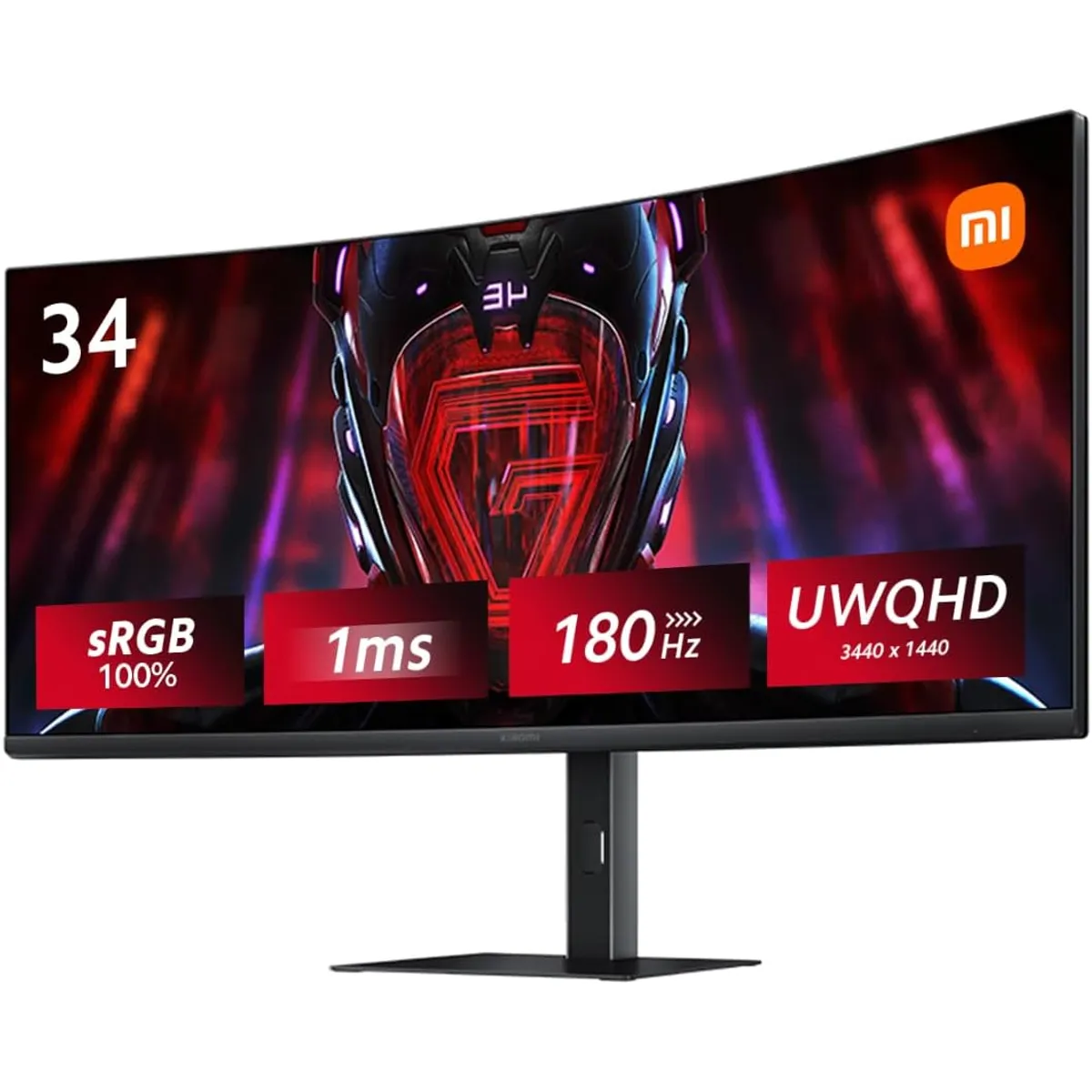 XIAOMI - Monitor Gamer Curvo 34 Xiaomi G34WQI Ultrawide 1ms 180hz