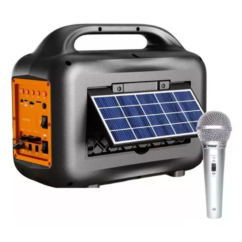 GENERICO - BOCINA GTS - 1768 BLUETOOTH  RADIO  CON  PANEL SOLAR  Y LINTERNA