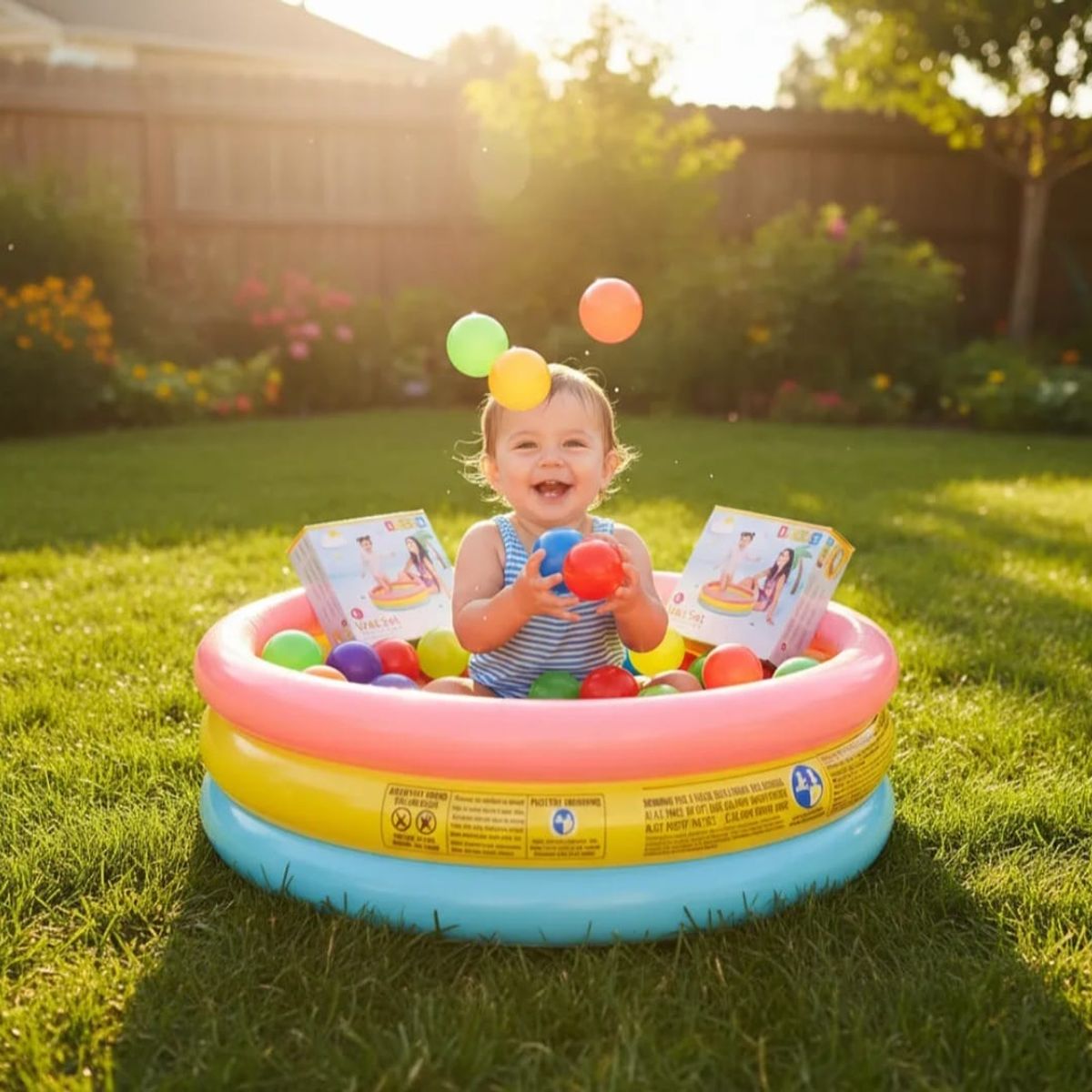 INTEX - Piscina Inflable Intex 86cm X 25cm + 100 Pelotas