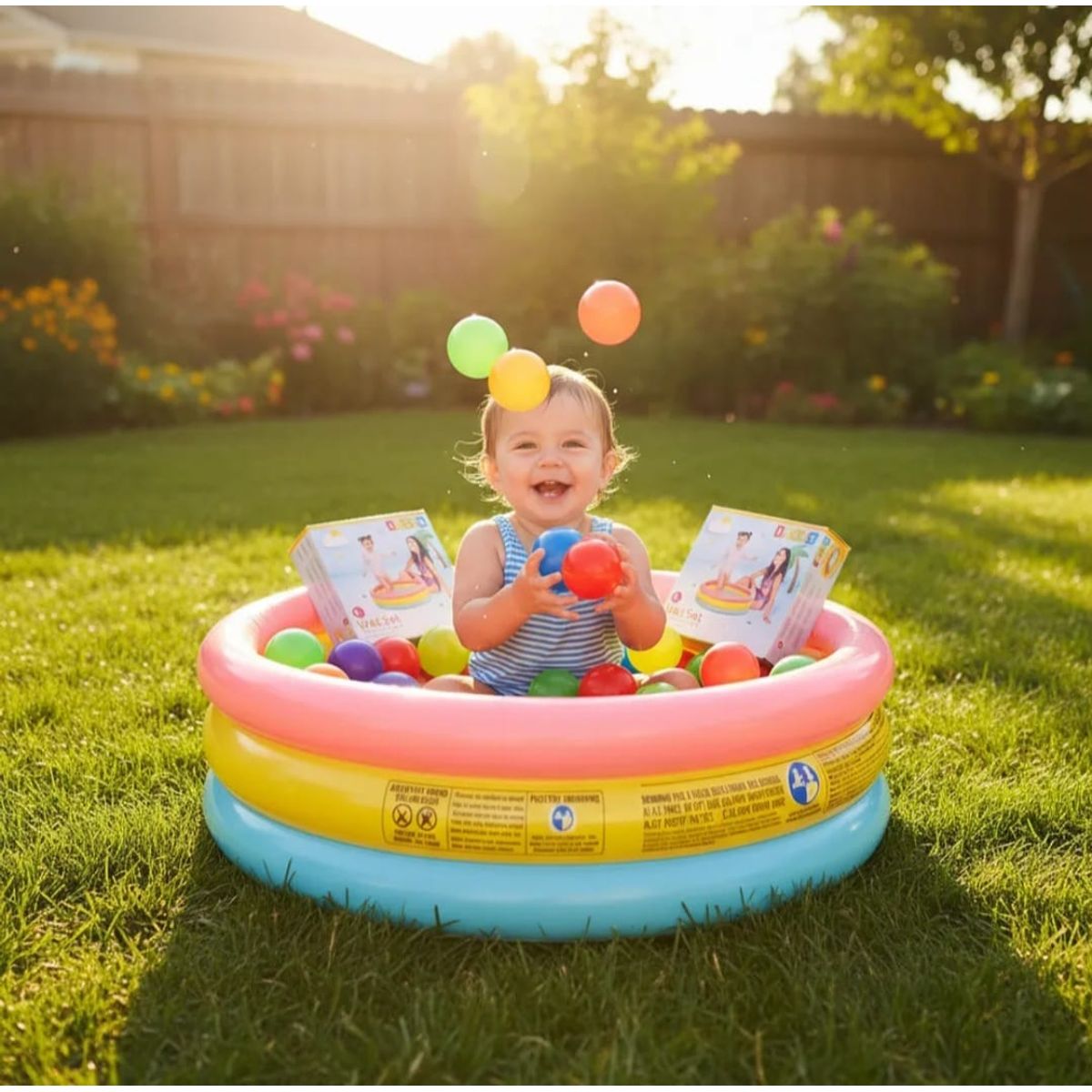 INTEX - Piscina Inflable Intex 86cm X 25cm + 100 Pelotas