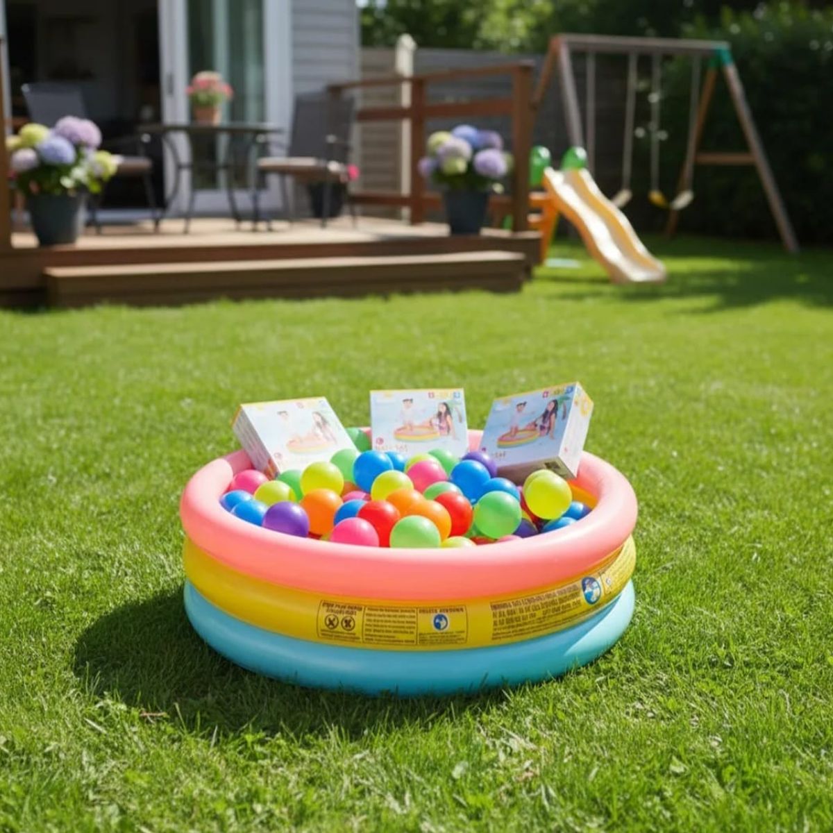 INTEX - Piscina Inflable Intex 86cm X 25cm + 100 Pelotas