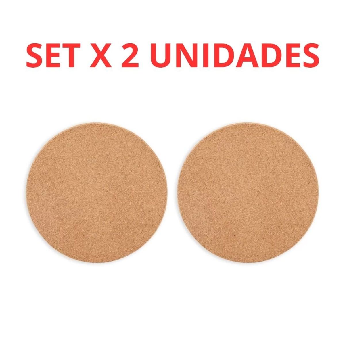 GENERICO - Corcho Base Posa Ollas Porta Calientes Redondo