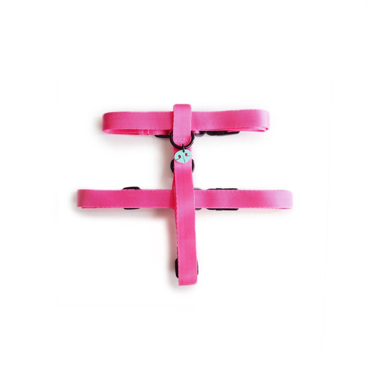 WAWAW - Arnés para perro  talla L unicolor adorable rosa Wawaw