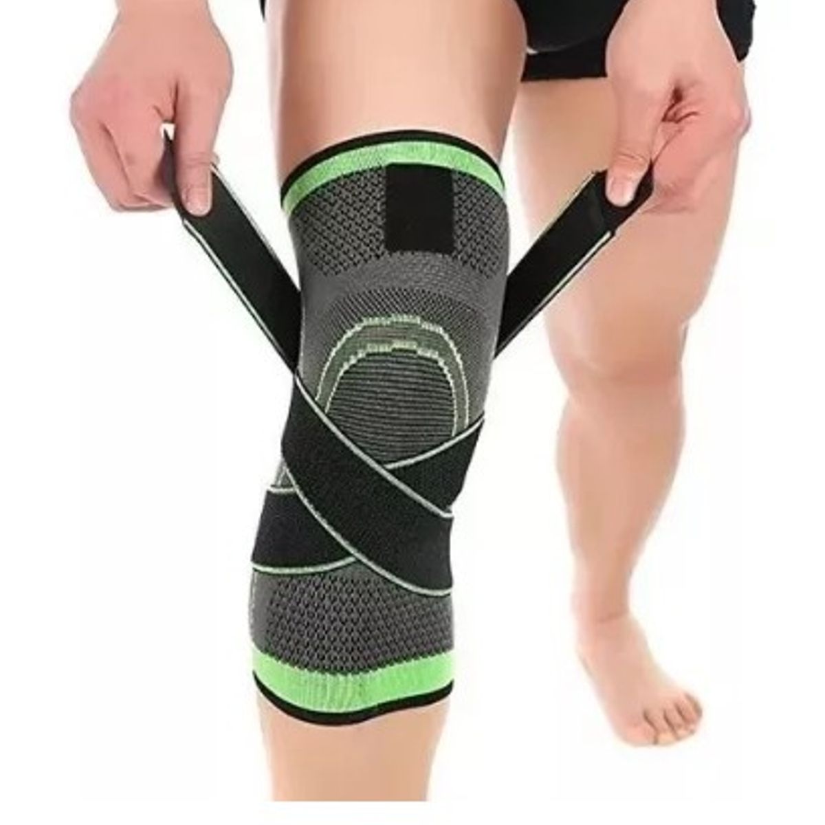 GENERICO - Rodillera Ajustable Deportiva Elástica Compresora Talla XL