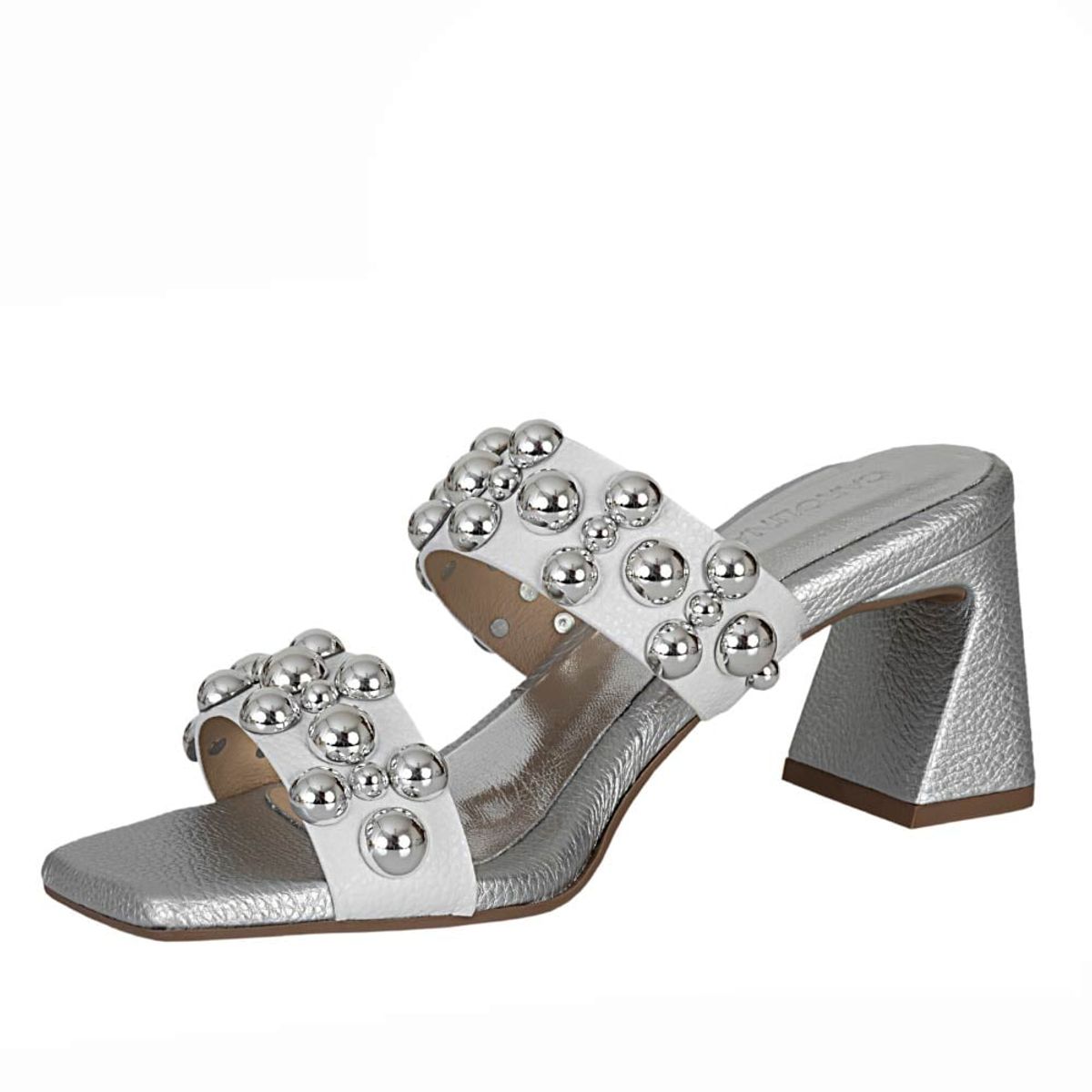 CAROLINA CRUZ - Sandalia de Mujer marca CAROLINA CRUZ en Color BLANCO PLATA   SANDM-