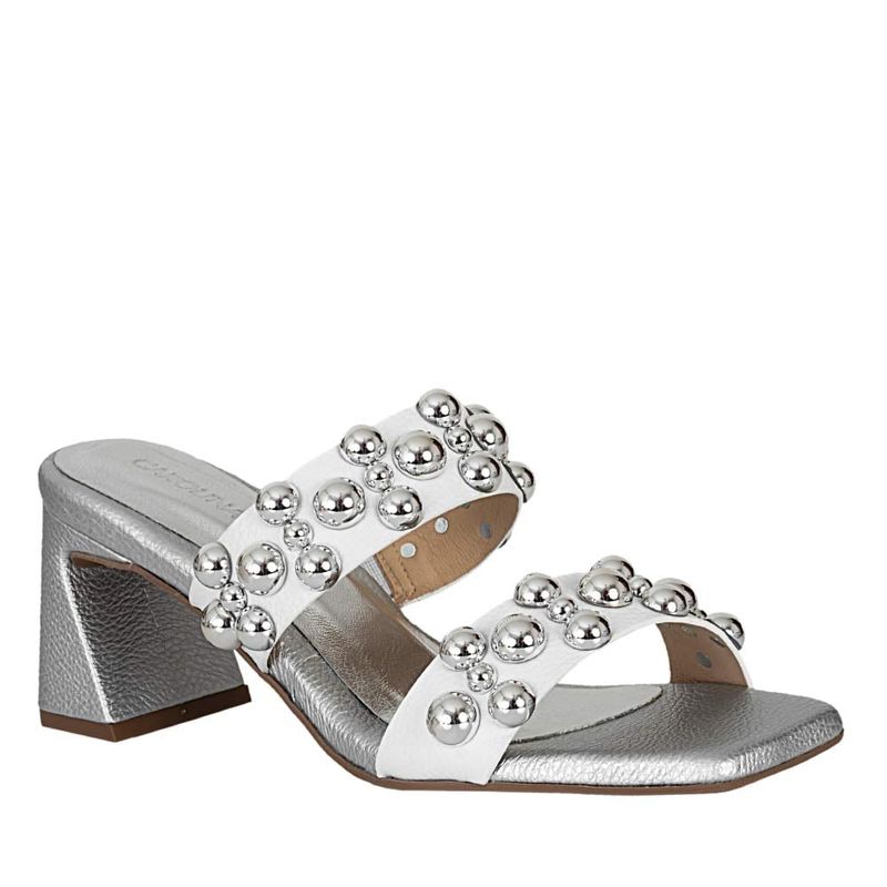 CAROLINA CRUZ - Sandalia de Mujer marca CAROLINA CRUZ en Color BLANCO PLATA   SANDM-
