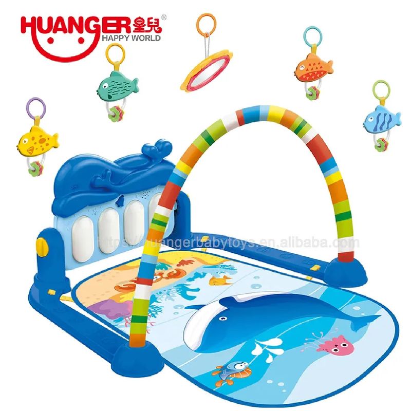 MUNDO BEBE - Gimnasio Bebe niño Tapete Piano Musical sonido BALLENA