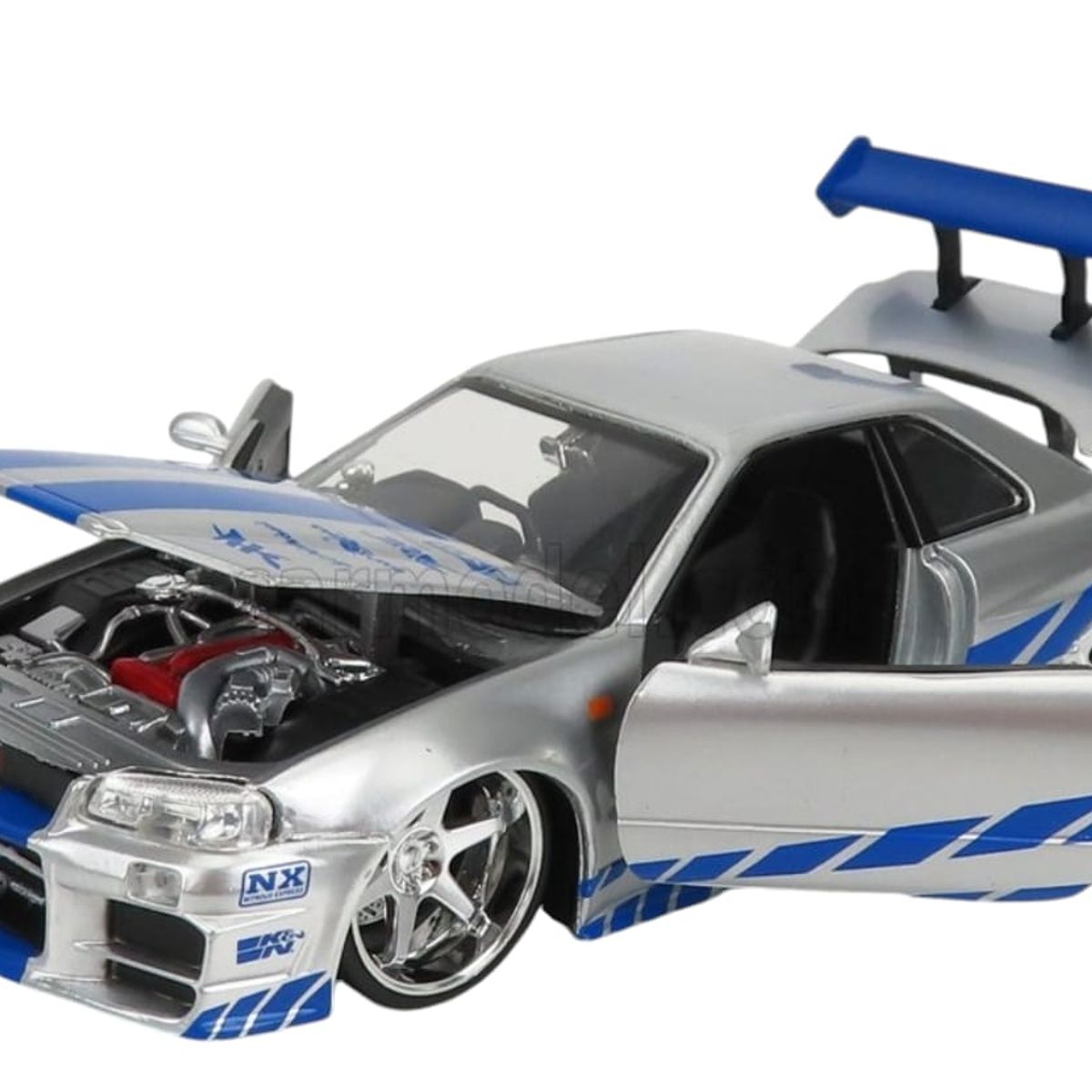 JADA TOYS - Carro Rapido & Furioso Brians Nissan Skyline Gt-r r34 124