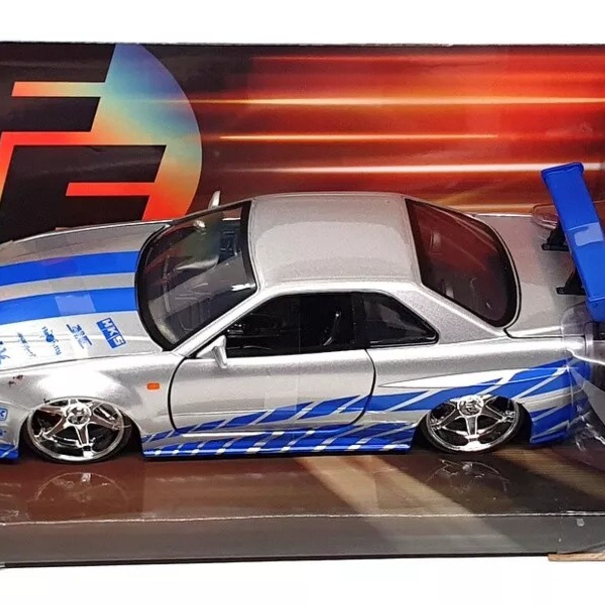 JADA TOYS - Carro Rapido & Furioso Brians Nissan Skyline Gt-r r34 124