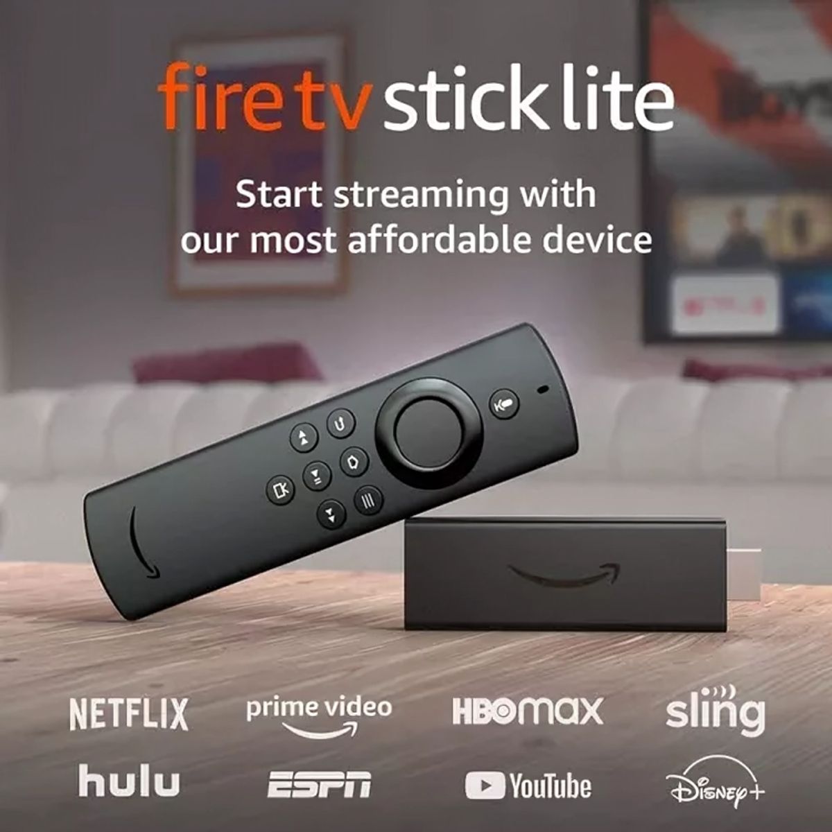 AMAZON - Amazon fire tv stick lite start streaming