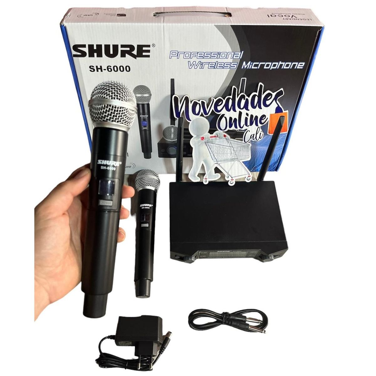 SHURE - SISTEMA INALÁMBRICO DOBLE MICRÓFONO DE MANO SHURE Promo