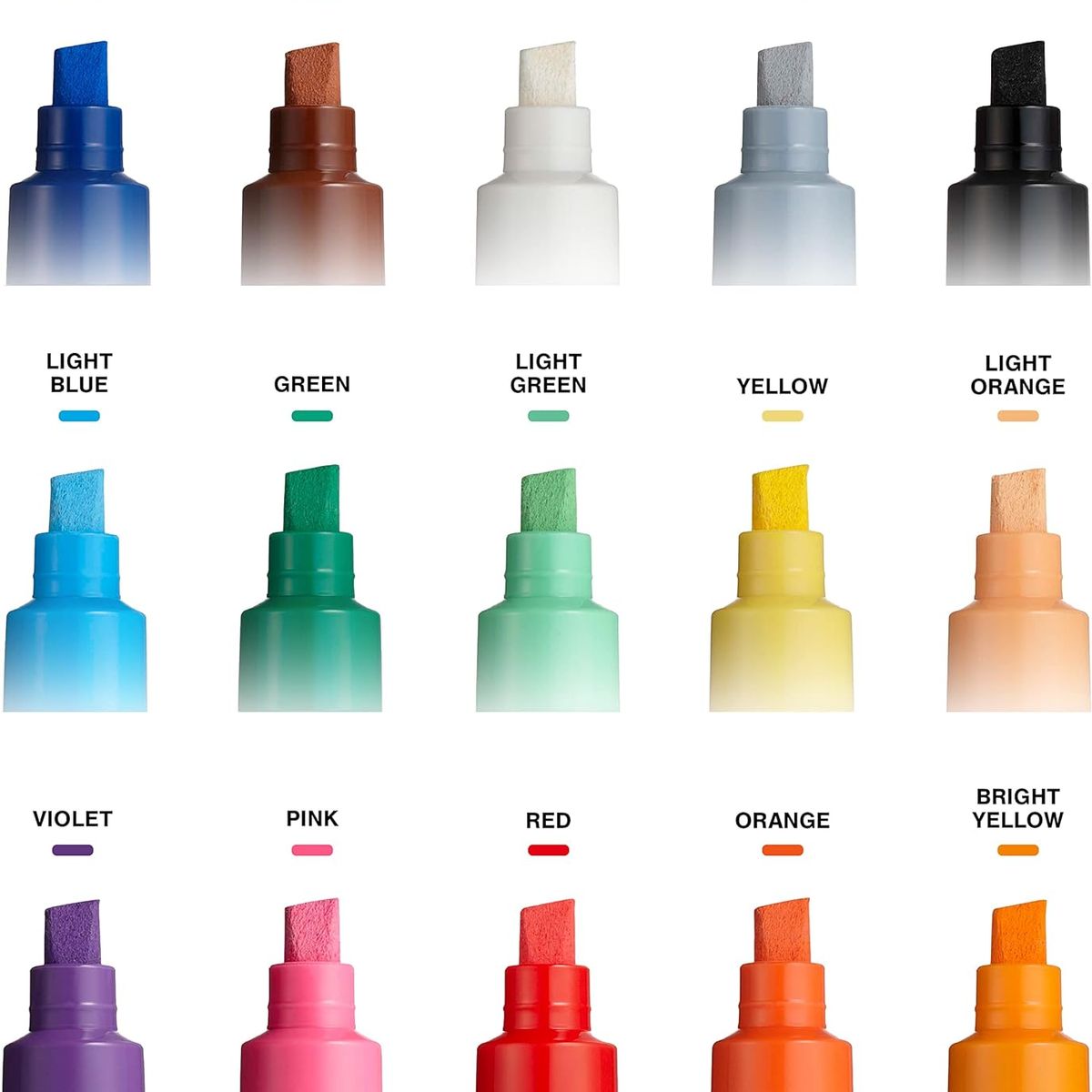 POSCA - Marcadores Posca De Pintura Acrílica Punta Gruesa x 15 Unid