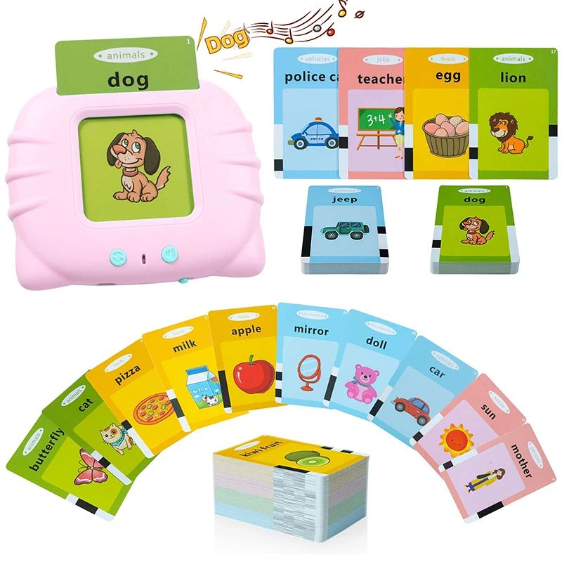 GENERICO - Tarjetas de aprendizaje estimulación temprana Ingles Rosa