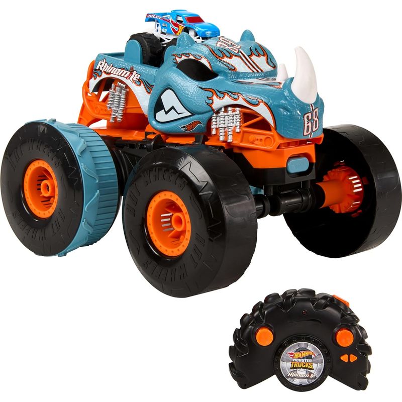 HOT WHEELS - Carro Monster Truck Hot Wheels Rhinomita Transformable RC