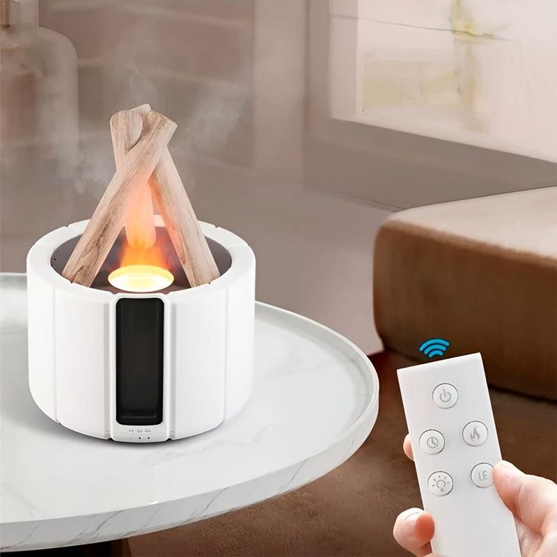 COMPRALOENCASA COM - Humidificador Fogata LED Difusor Aromas Luminoso KP-7022