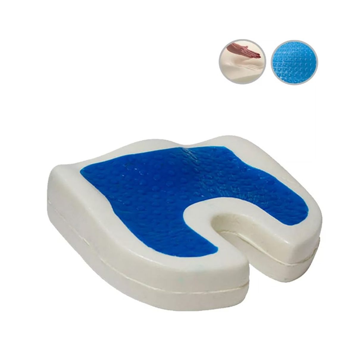 TECHCONFORT - Cojín coxis en Gel y viscoelástica memory foam