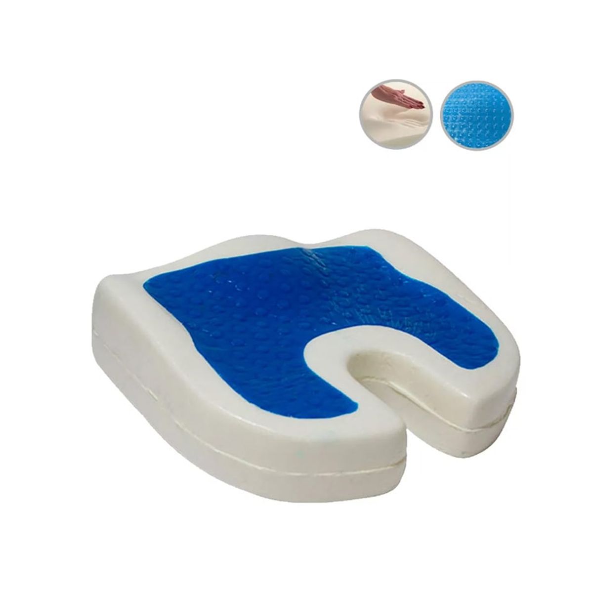 TECHCONFORT - Cojín coxis en Gel y viscoelástica memory foam