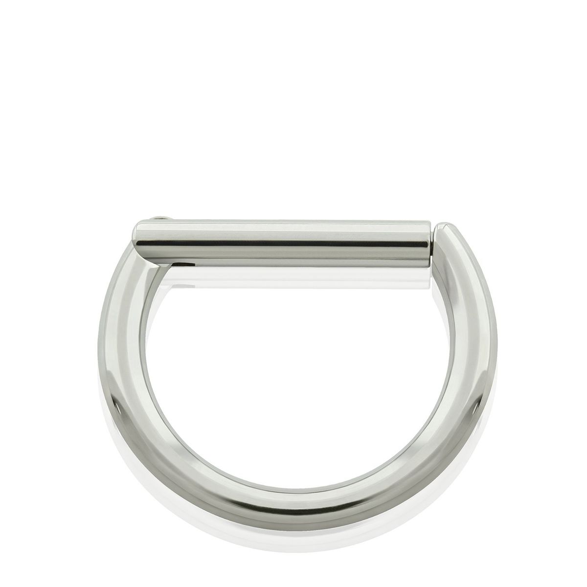 AGHA JEWELRY - Titanio piercing Clicker Aro con Bisagra en Forma de D para Oreja Cartílago y Nariz