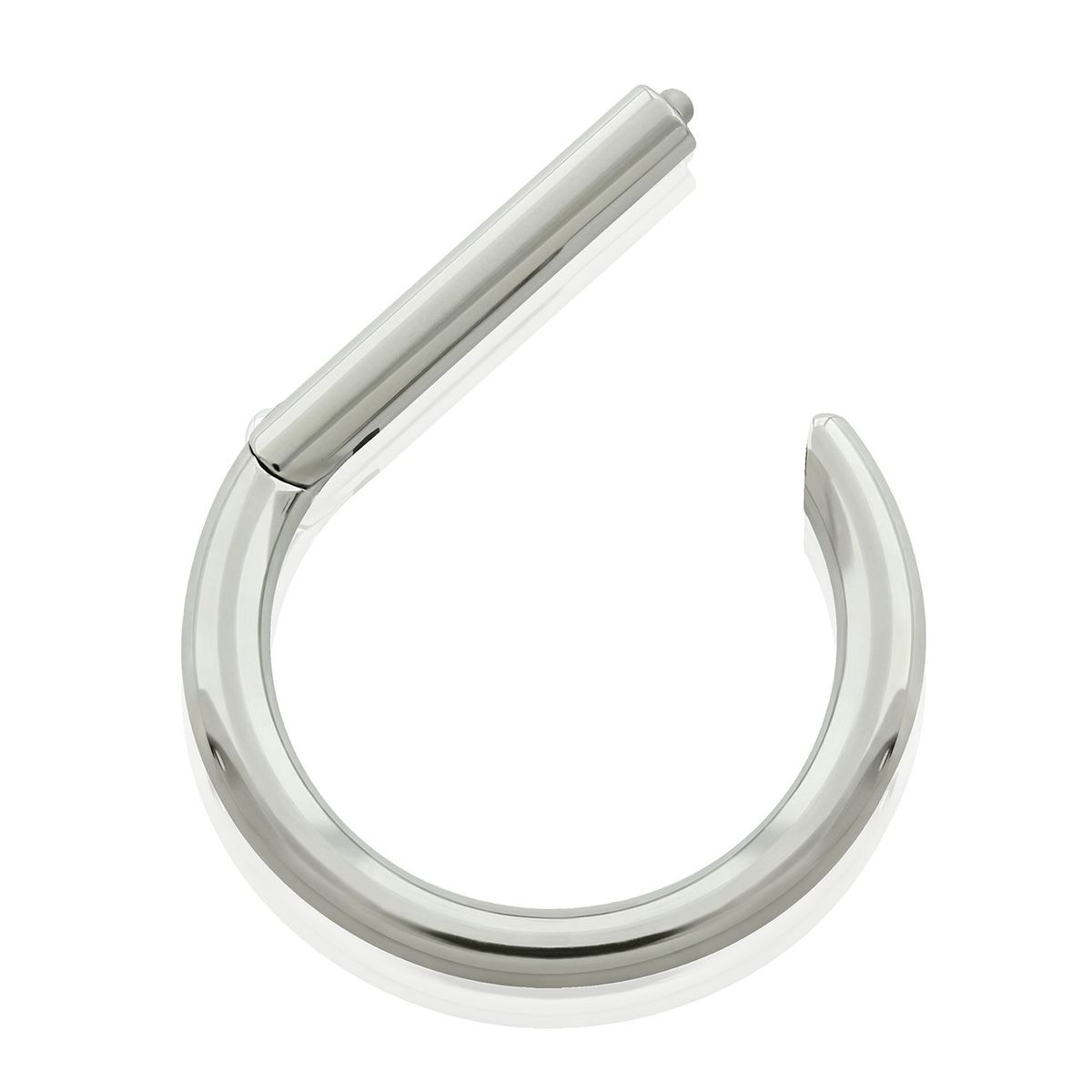 AGHA JEWELRY - Titanio piercing Clicker Aro con Bisagra en Forma de D para Oreja Cartílago y Nariz