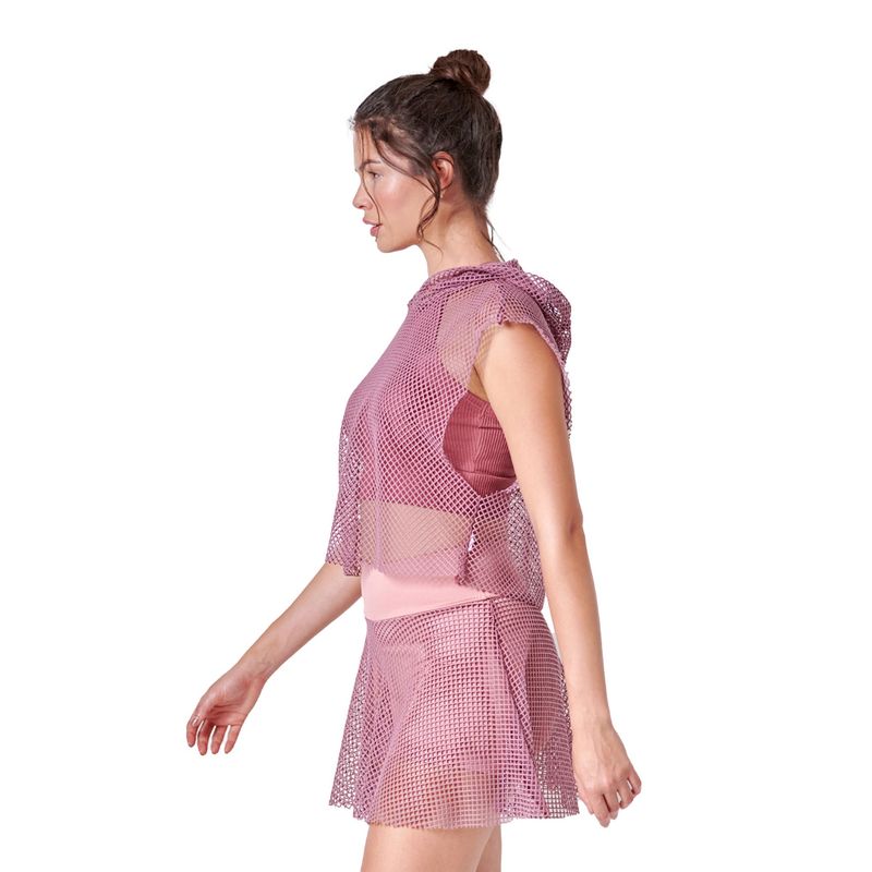 BELIFE - Falda Malla Externa Morado-