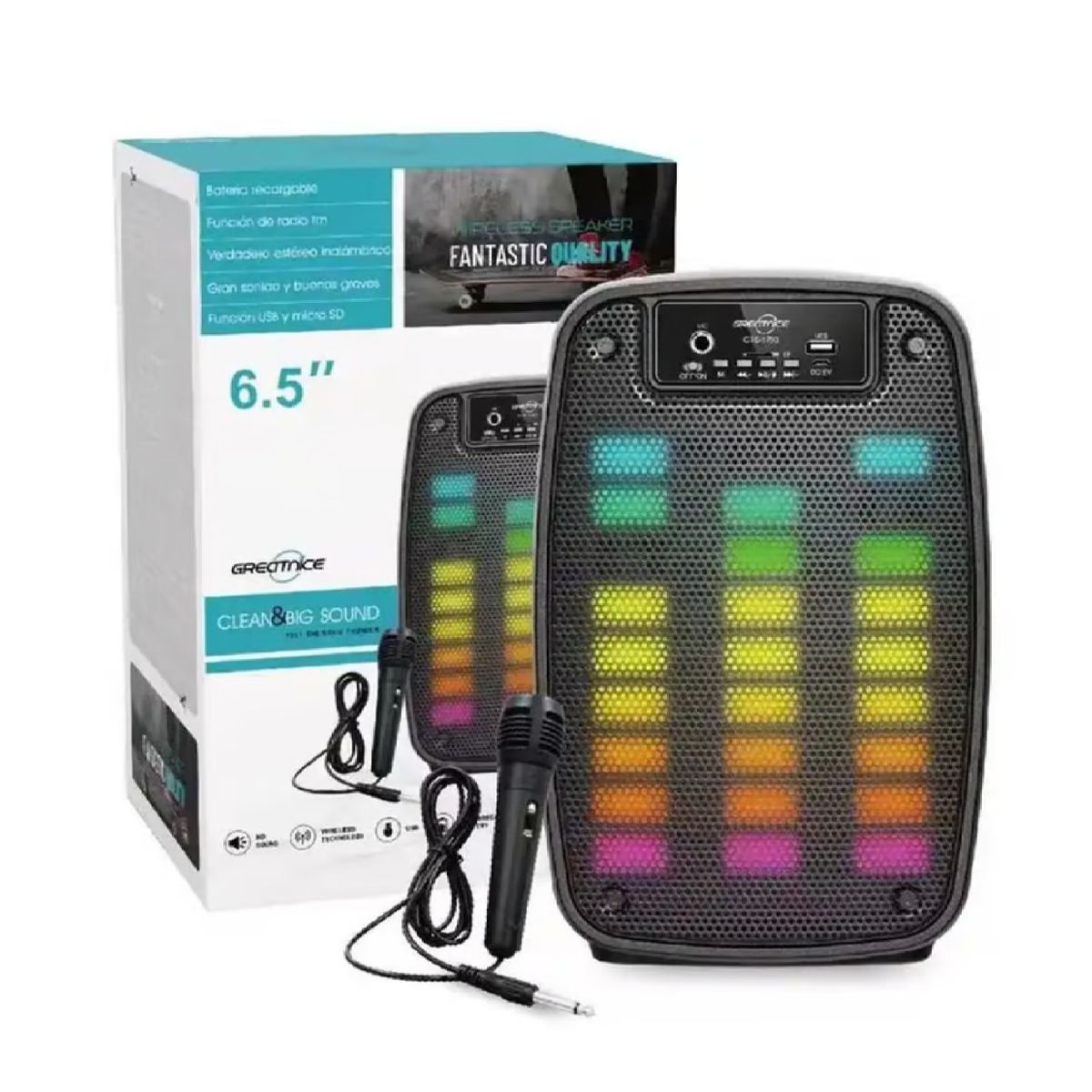 GENERICO - PARLANTE GTS-1793 6.5 BLUETOOTH