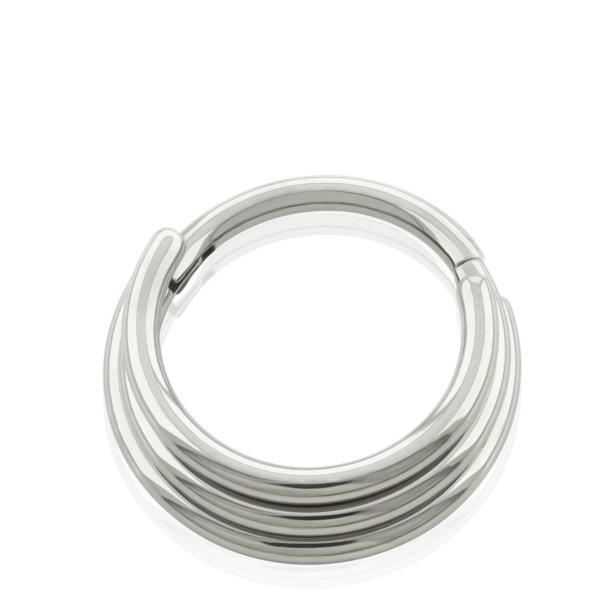 AGHA JEWELRY - Titanio piercing Clicker Aro con Bisagra Triple de Frente para Oreja Cartílago y Nariz