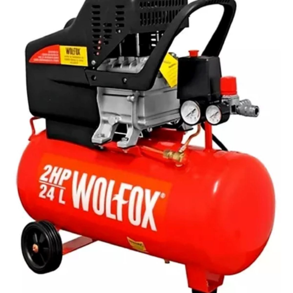 WOLFOX - Compresor De Aire Eléctrico Wolfox Wf0736 24l 2hp 127v