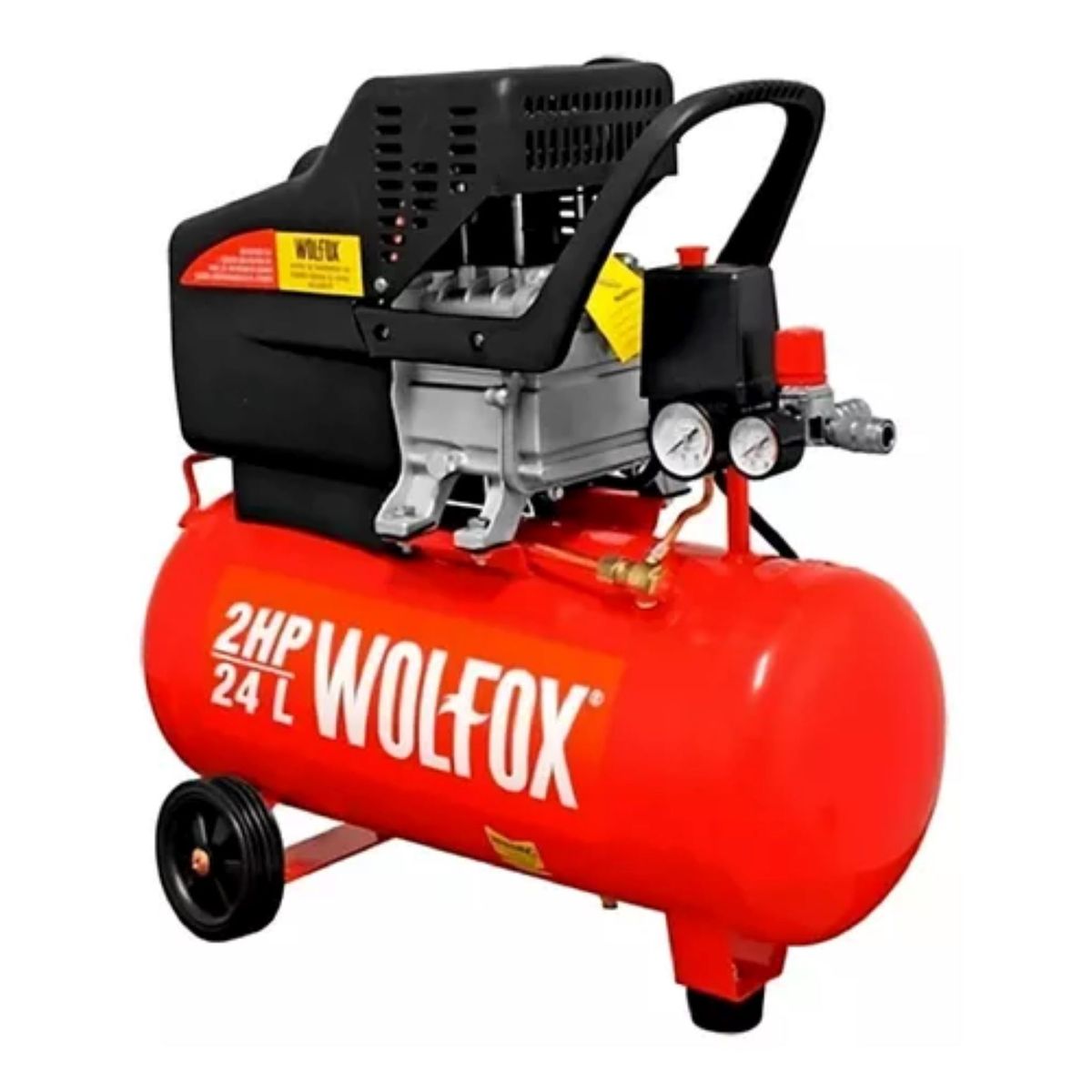 WOLFOX - Compresor De Aire Eléctrico Wolfox Wf0736 24l 2hp 127v