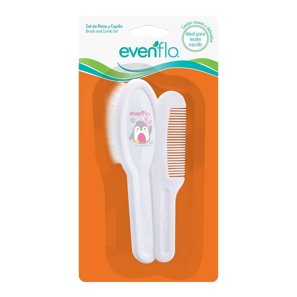 EVENFLO - Set de Peine y Cepillo para Bebe - Evenflo