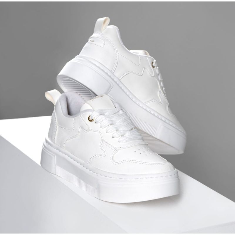 EVEGONZ - Tenis Casual Mujer Calzado Urbano Cómodo Blanco