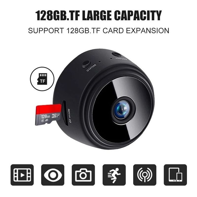 SEISA - Mini Camara Ip Espia Wifi Hd 1080p T-flash Monitoreo En Vivo