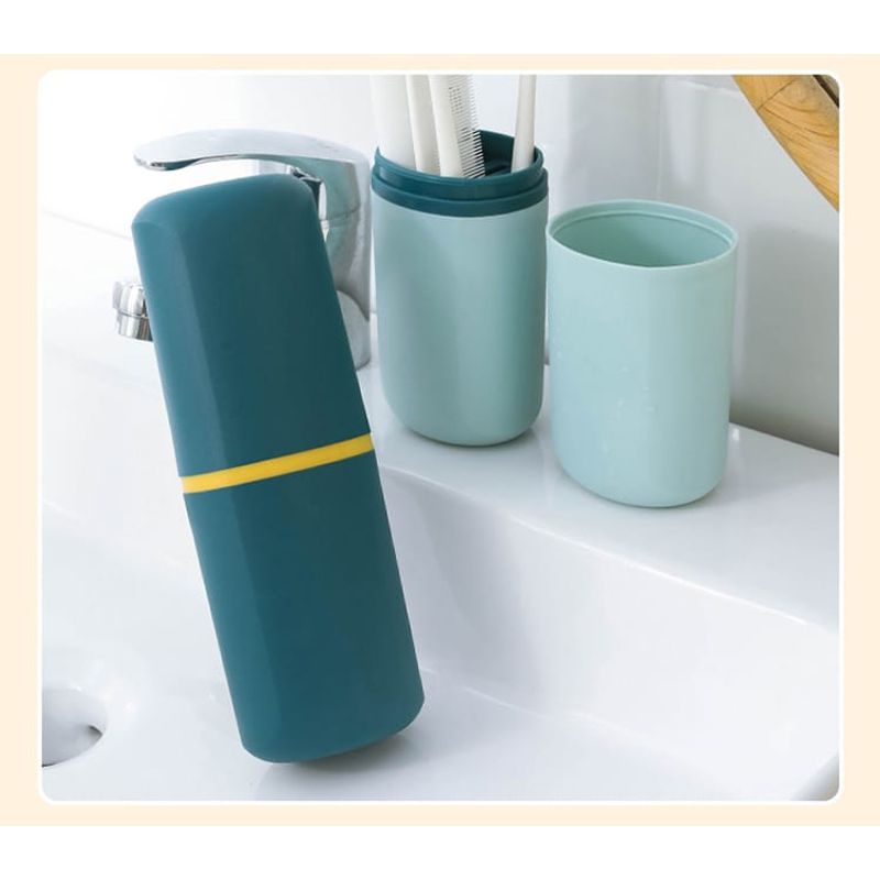 GENERICO - Estuche para Cepillo Dental Portátil AZUL CIELO