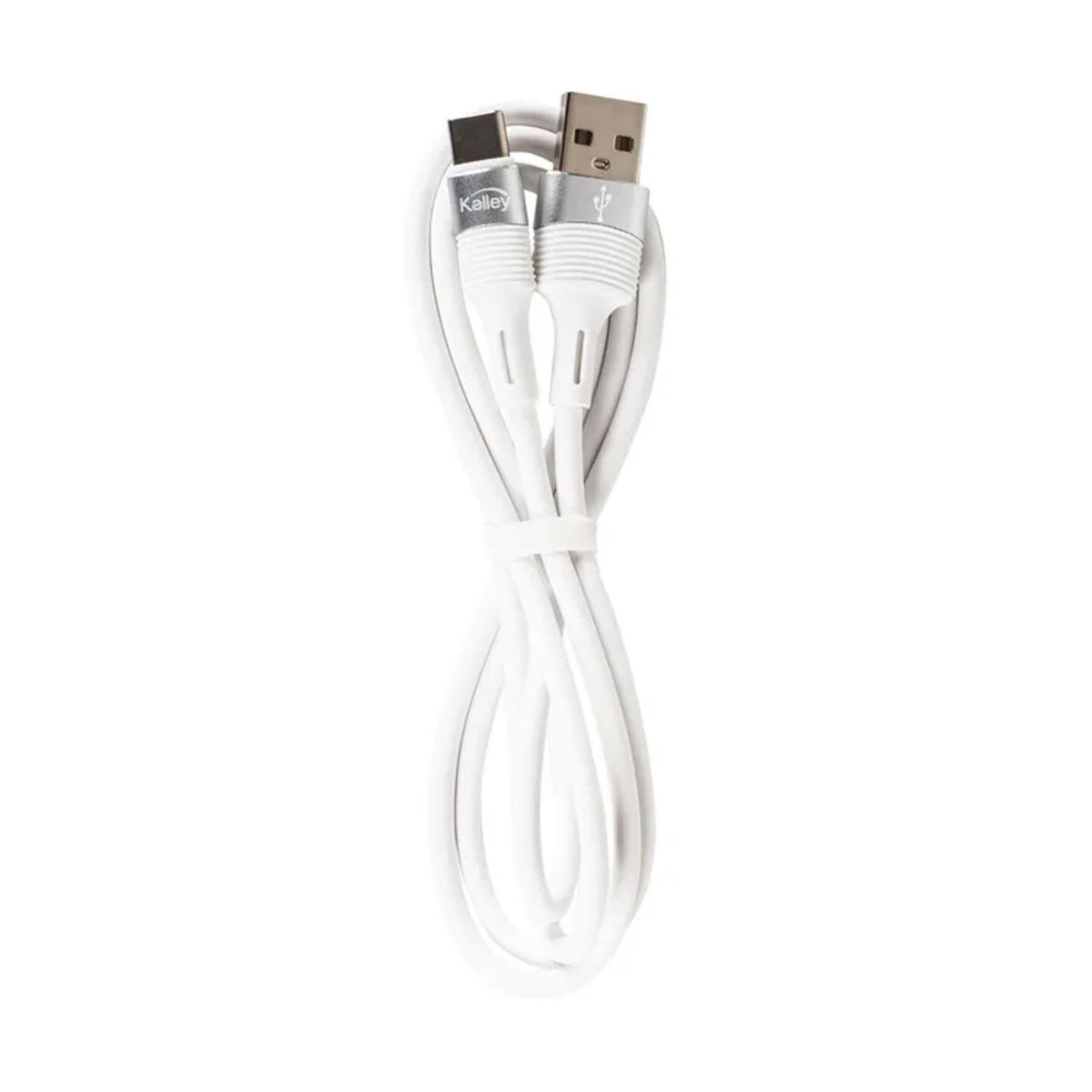 KALLEY - Cable KALLEY USB a Lightning de 2 Metros Liso Blanco