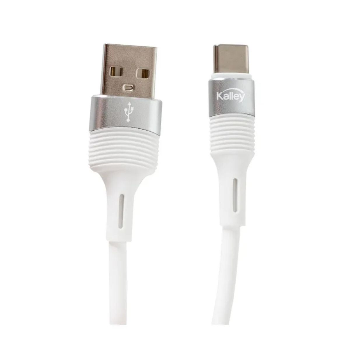 KALLEY - Cable KALLEY USB a Lightning de 2 Metros Liso Blanco