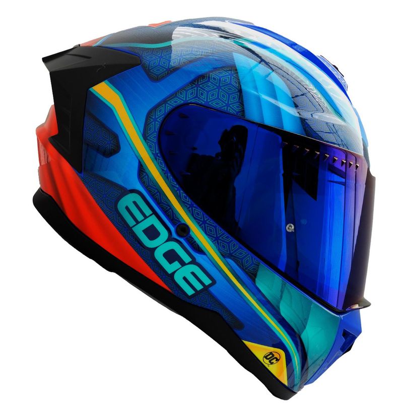 EDGE HELMETS - Casco DC Integral Extreme Superman Brillante L