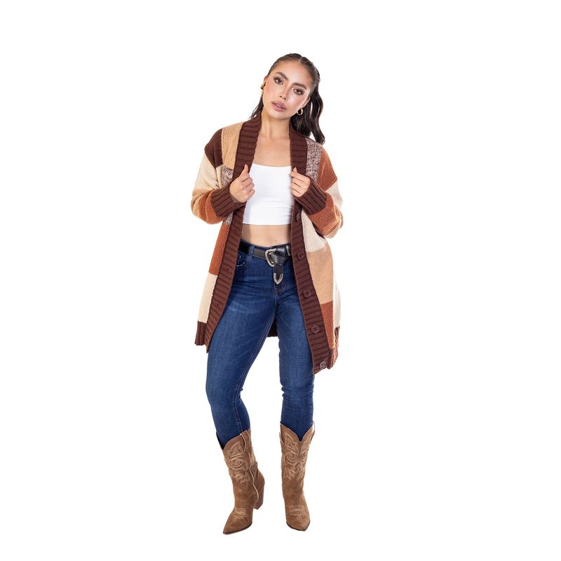 DREAMER - CÁRDIGAN DOBLE TONO PARA MUJER_.