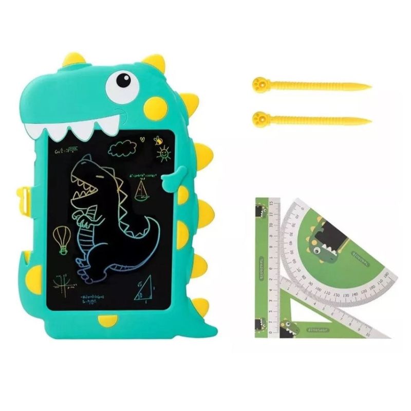 GENERICO - Tablero Mágico Dinosaurio Lcd 8.5 Color Verde
