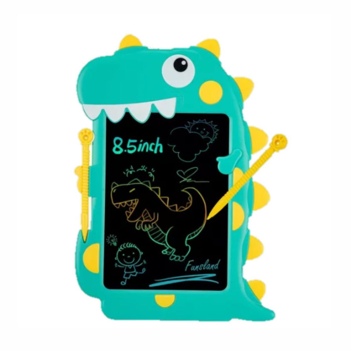 GENERICO - Tablero Mágico Dinosaurio Lcd 8.5 Color Verde