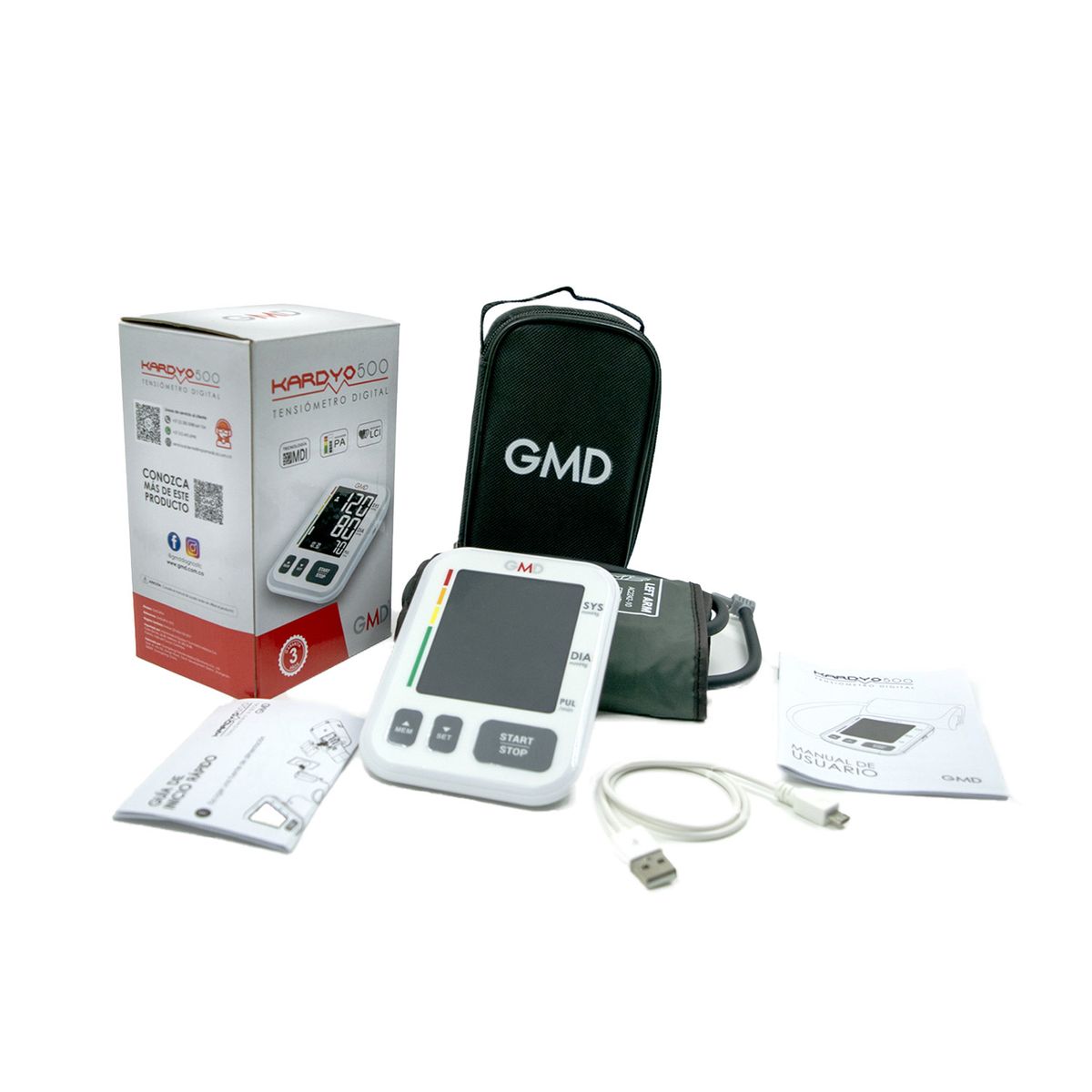 GMD - Tensiometro Digital De Brazo Con Altavoz + Estuche De Lona