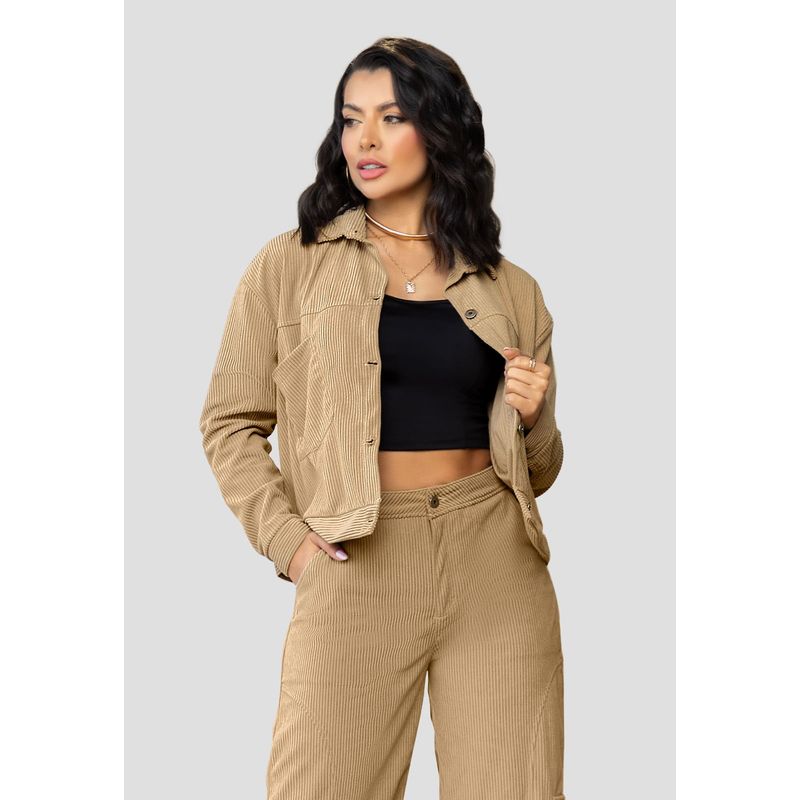 MARKETING PERSONAL - Chaqueta Mujer Beige Mp 104197