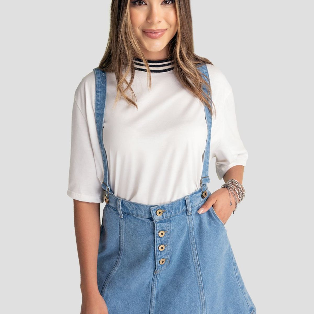 ATYPICAL - Overall Corto Mujer Azul Atypical 104348