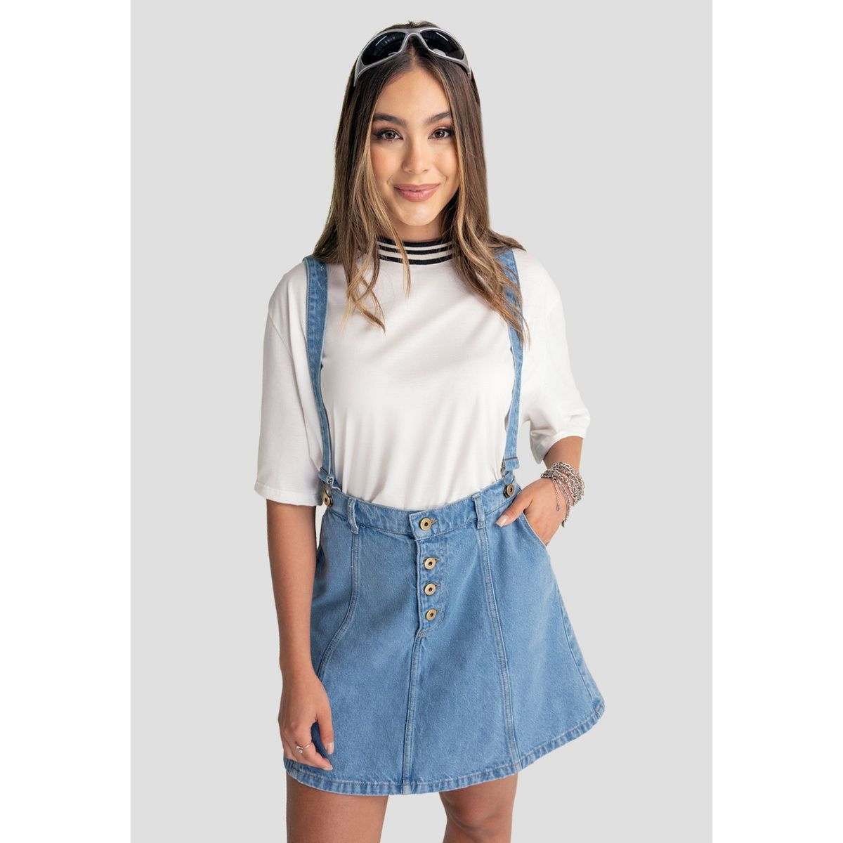 ATYPICAL - Overall Corto Mujer Azul Atypical 104348