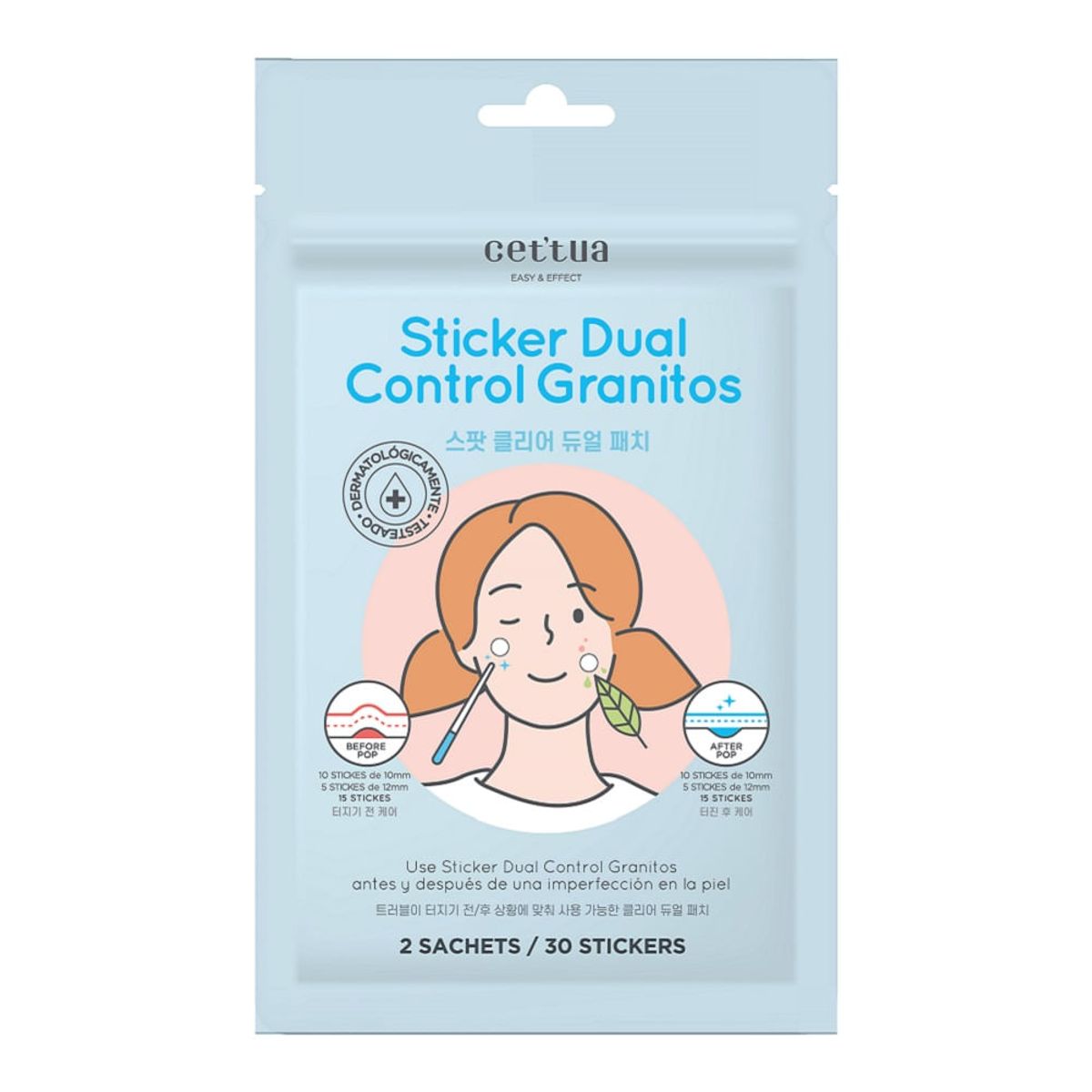 CETTUA - Sticker Dual Cettua Control Granitos X 30Unid