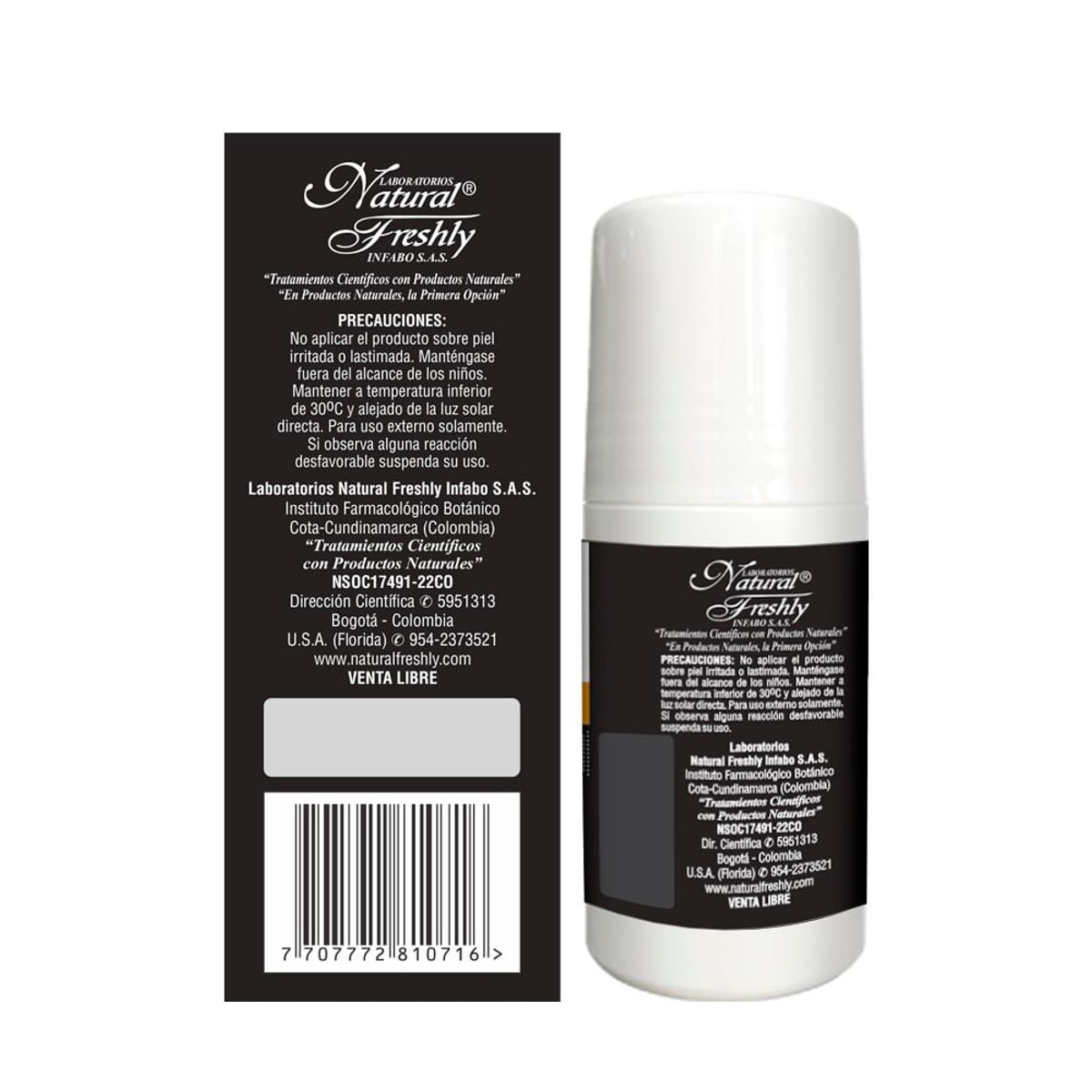 NATURAL FRESHLY - Desodorante Antitranspirante Sweat Clinical Roll On X 50ml