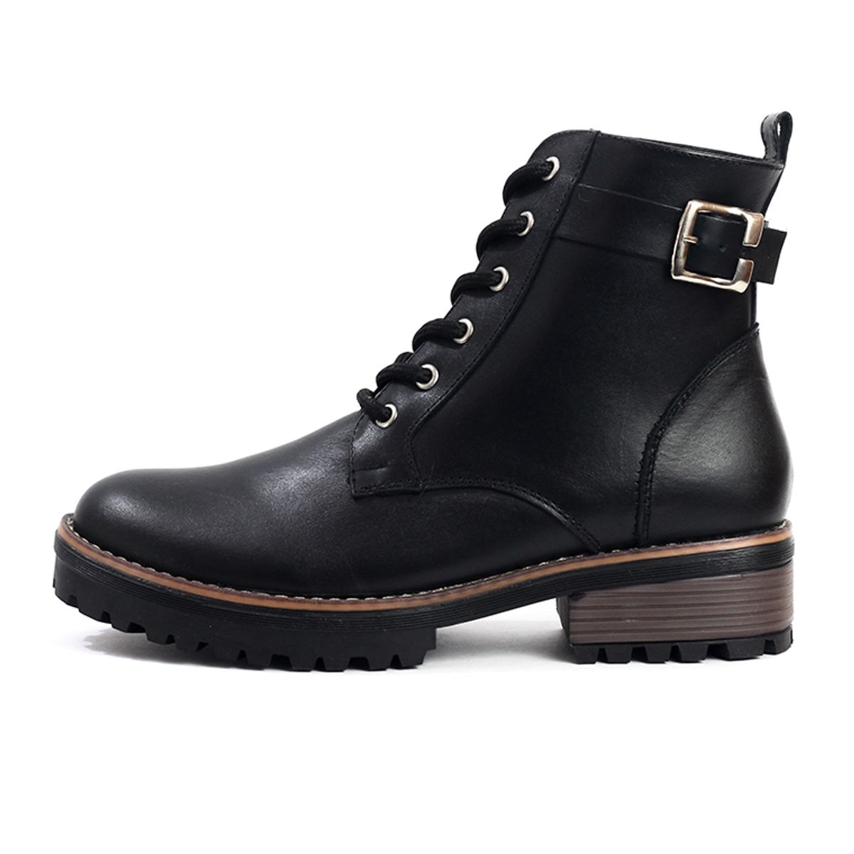 OCAI - Bota Mujer Cuero Negro OCAi Olivia