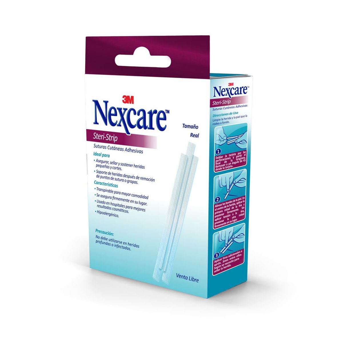 NEXCARE - Tiras Nexcare Steri-strip 12mm X 100mm X 12Und