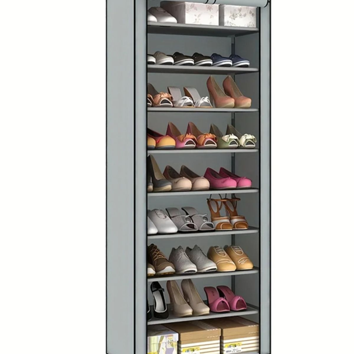 GENERICO - Organizador Zapatos En Tela Diseño Torre Zapatero